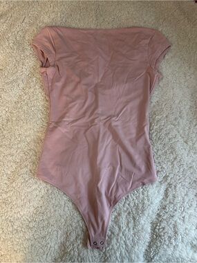 Abercrombie & Fitch Pink Short Sleeve Bodysuit